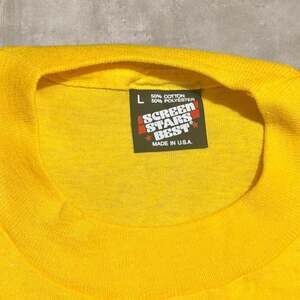 Vintage 80s Screen Stars Graphic Imagery Rochester NY Promo T Shirt USA Made L